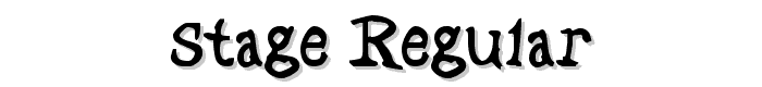 Stage Regular font